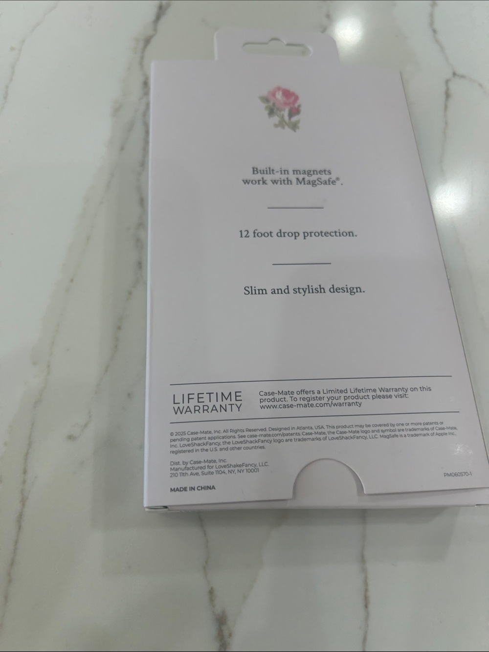 LoveShackFancy Pink Rose Pattern iPhone 17 Pro Case - Picture 2 of 4